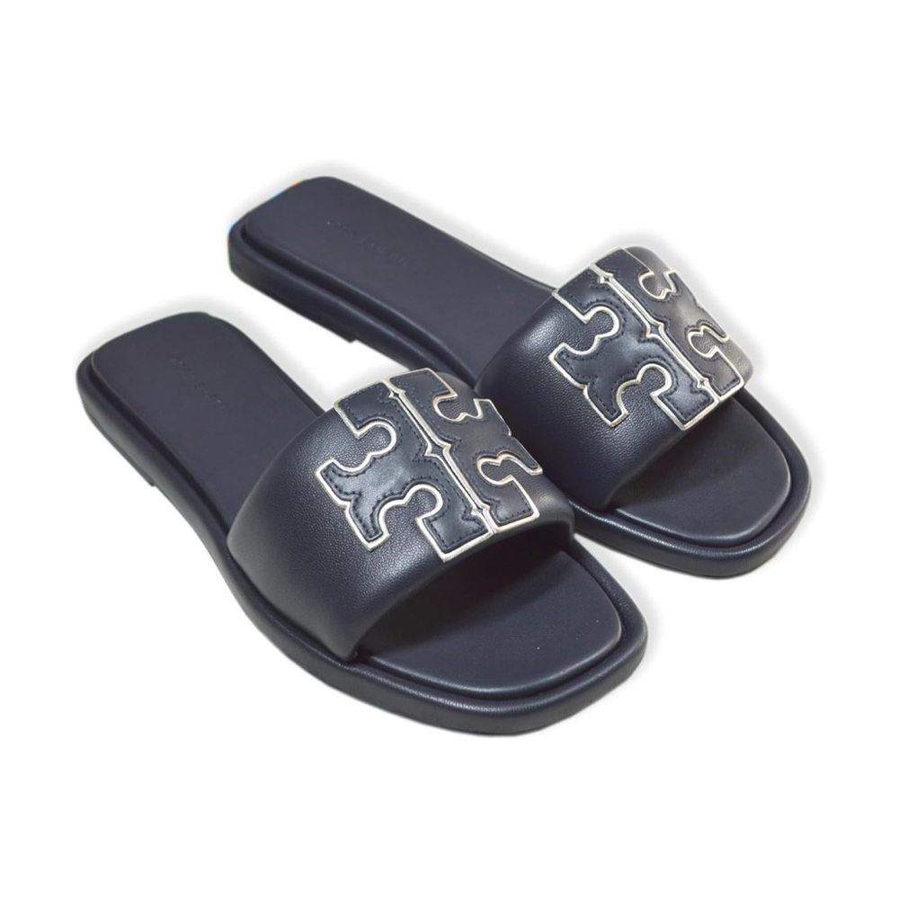 ☀️NEW☀️Tory Burch Double T Sport Slides 8.5